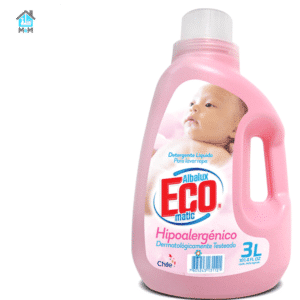 bidon detergente liquido ropa bebe hipoalergenico albalux eco matic rosa