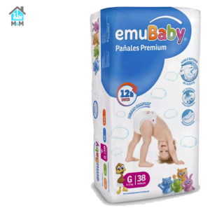 38 pañales bebe emubaby premium talla g