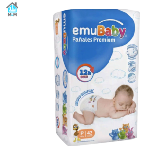 42 pañales bebe emubaby premium talla p