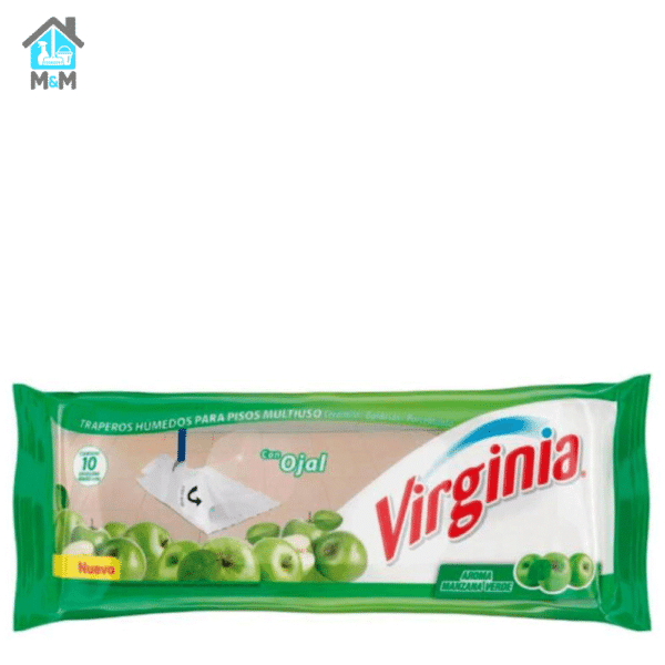 trapero humedo todo piso con ojal virginia manzana verde