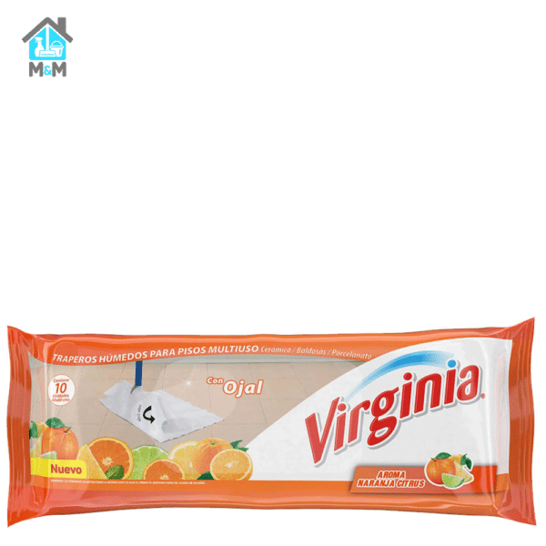 trapero humedo todo piso con ojal virginia naranja citrus