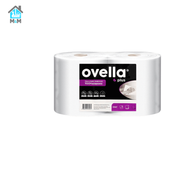 pack 2 rollos toalla de papel ovella 250