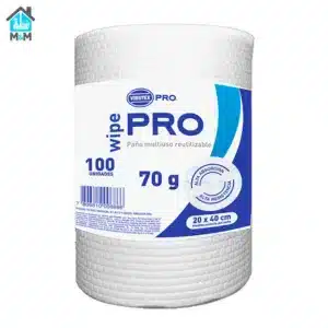 rollo paño multiuso reutilizable wipe pro virutex blanco