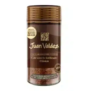 frasco vidrio cafe colombiano soluble liofilizado juan valdez clasico