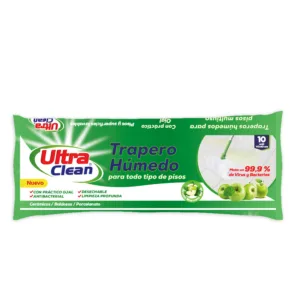 trapero humedo ultra clean todo piso manzana verde 10 unidades