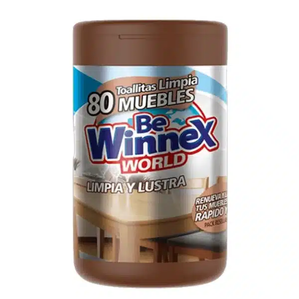 tarro 80 toallitas limpia muebles be winnex world cafe