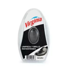 esponja para zapato limpieza y brillo instantaneo negro virginia