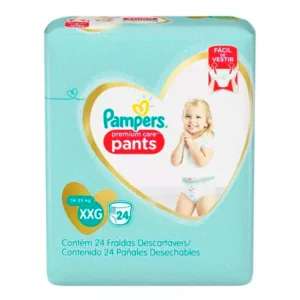 paquete 24 pañales pampers premium care pants talla xxg