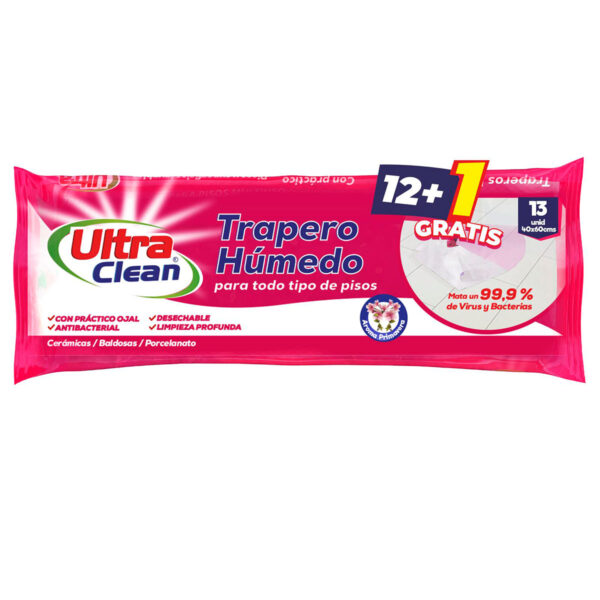 trapero humedo ultra clean todo piso primavera 13 unidades