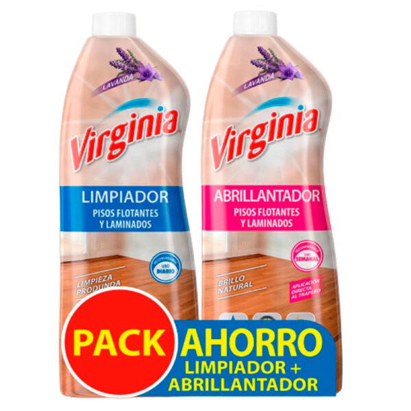 pack limpiador abrillantador pisos flotantes y laminados lavanda virginia