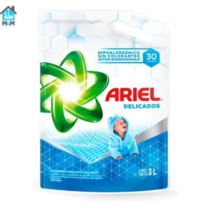 doypack detergente liquido ariel 3 litros hipoalergenico bio delicados