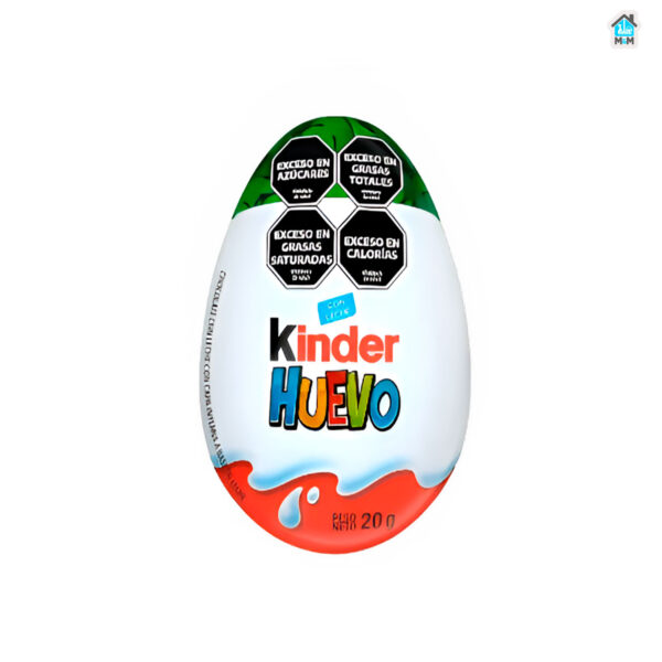 huevo de chocolate kinder con sellos