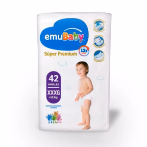 Pañales Emubaby Super Premium – Talla Extra extra extra Grande(xxxg) – 42 Unidades