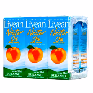Pack Jugo Livean - Durazno - Six Pack - 200 Ml.