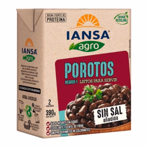 caja porotos negros sin sal iansa agro proteina listos para servir