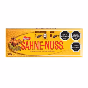 Chocolate  Sahne Nuss - con almendras - 160 Grs.