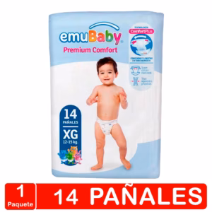 Pañales Emubaby Confort – Talla Extra Grande(xg) – 14 Unidades
