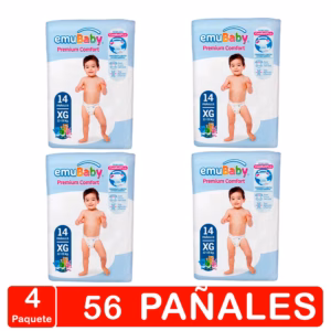 Pañales Emubaby Confort – Talla Extra Grande(xg) – 56 Unidades