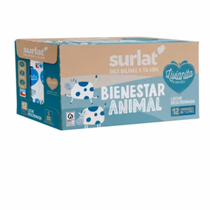 Pack Leche Descremada Surlat - 12 Un De 1 Lt.
