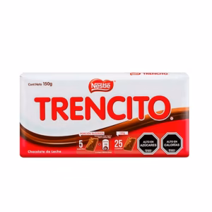 Barra de chocolate dulce de leche trencito nestle