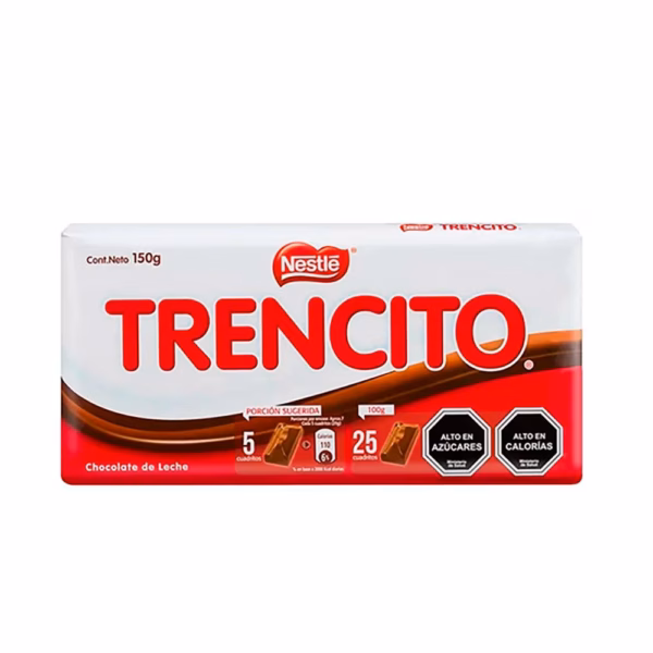 Barra de chocolate dulce de leche trencito nestle