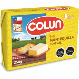Mantequilla con sal Colun amarilla leche chile