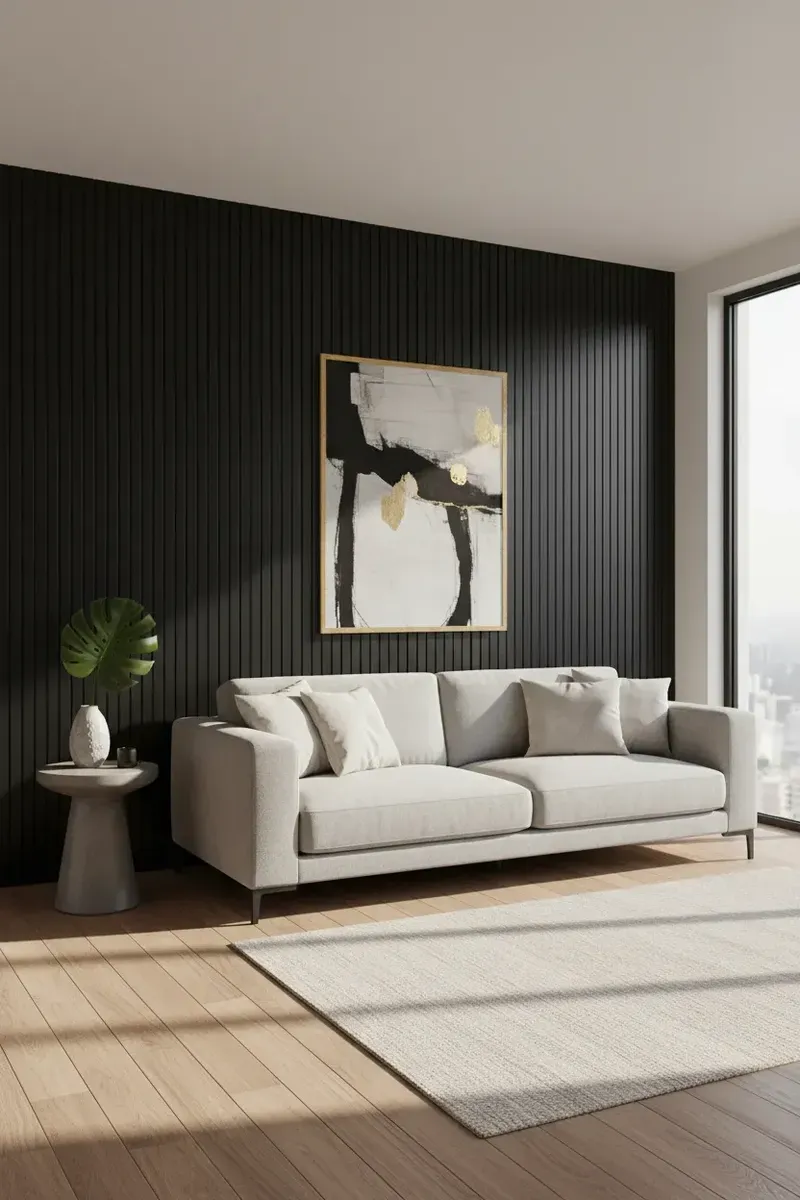 Panel Wall Panel - 2.40 X 30 - Caja 10 Paneles Rinde 7,2 M2 - Negro - Imagen 3
