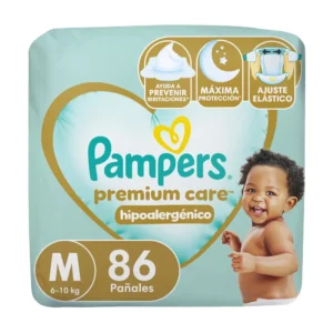 Pañal Pampers Premium Care Talla M 86 Un