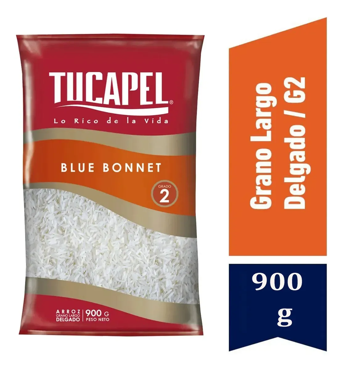 Arroz Tucapel 900g Pack x 10 Unidades Gran Seleccion G2 - Imagen 2